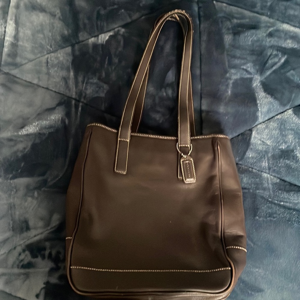 Vintage Brown Coach bucket bag